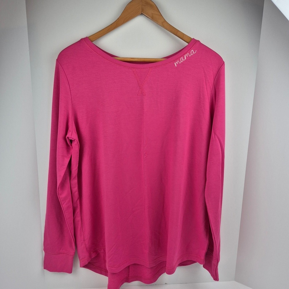 Cynthia Rowley Pink Mama and Me Medium Long Sleeve Modal Sweatshirt Cozy Top NWT